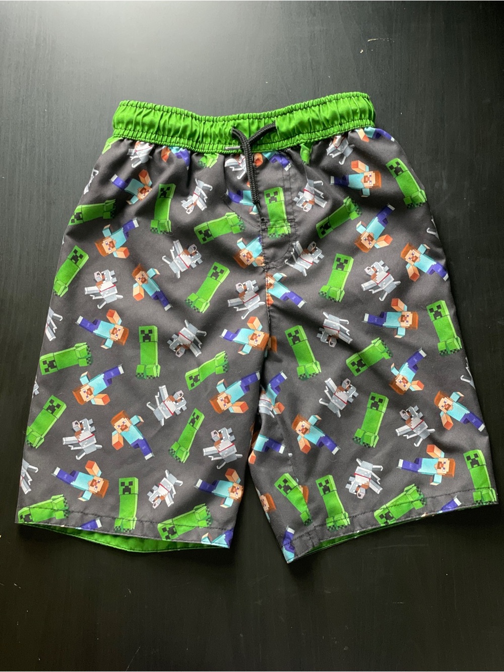 Minecraft Swim Trunks - Boys Size 8